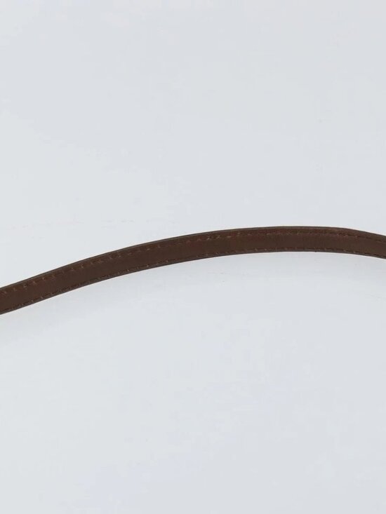 Christian Dior Shoulder Bag Leather Brown Gold Auth - Picture 13 of 15